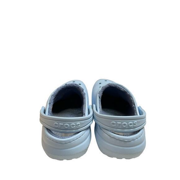 CROCS Girl 12 Boy 12 Fuzz Lined Clog, Light Baby‎ Blue Calcite Child 12 - Picture 5 of 10
